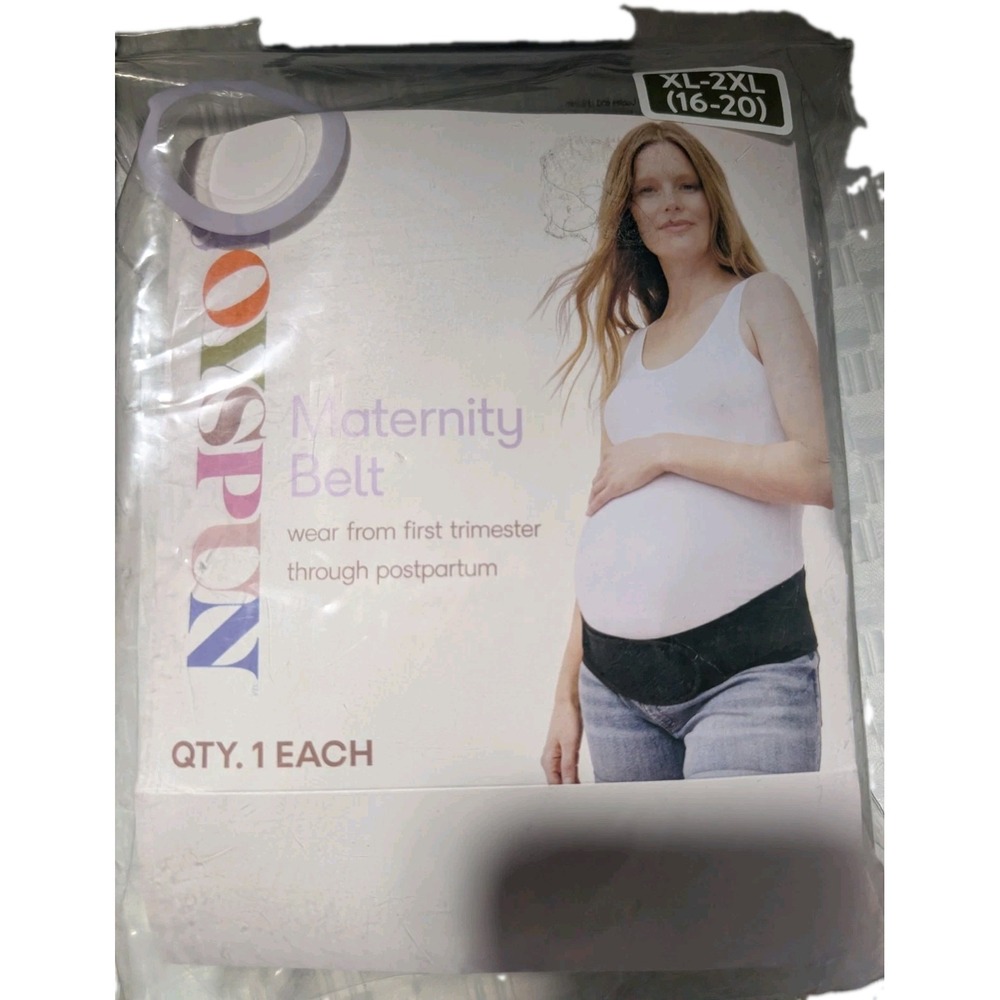 Maternity Belt Size XL-2XL Black Pregnancy Support Belly Band NIP